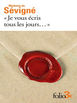 cover image of "Je vous écris tous les jours..."